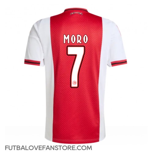 Ajax Raul Moro #7 Domáci futbalový dres 2025-26 Krátky Rukáv Ajax Raul Moro #7 Domáci futbalový dres 2025-26 Krátky Rukáv